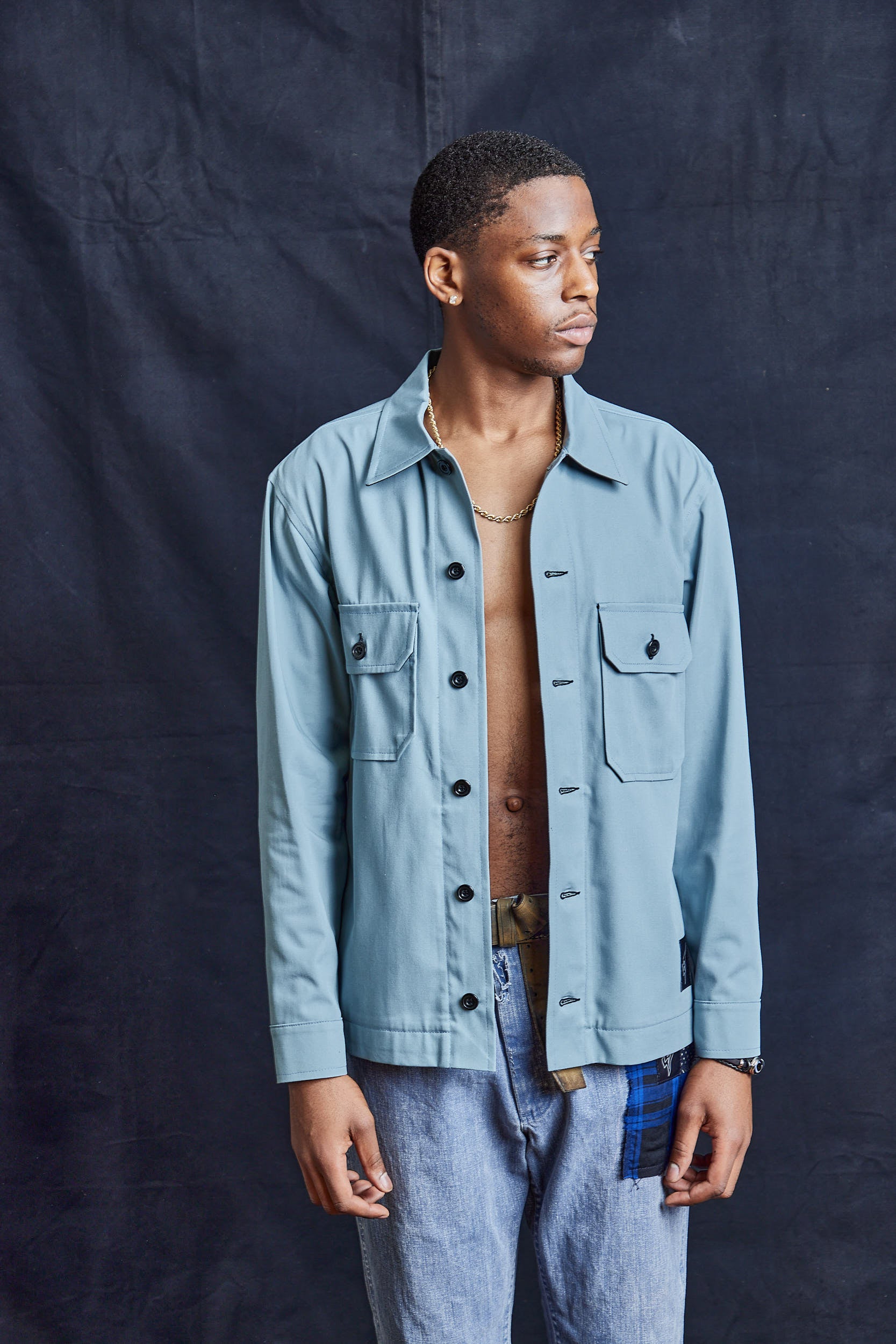 Baby Blue Workshirt – STUART TREVOR