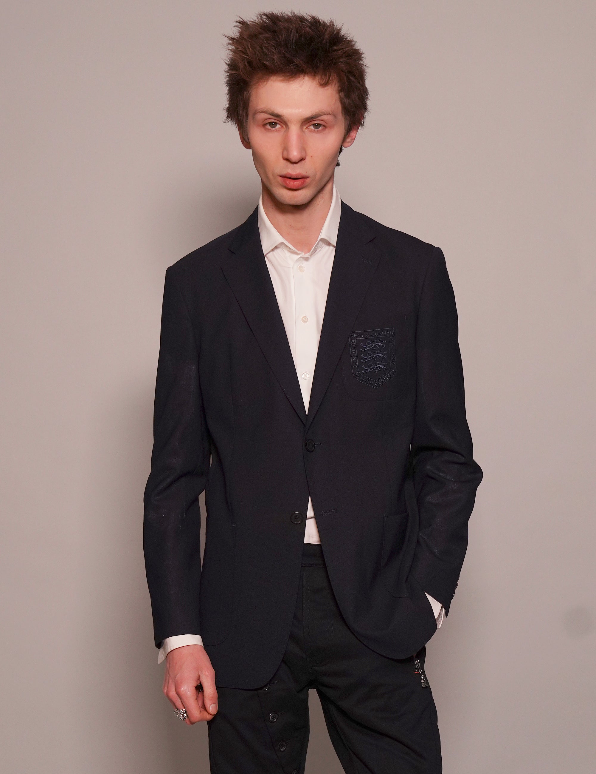 ST Vintage Soft Collar Navy Blazer