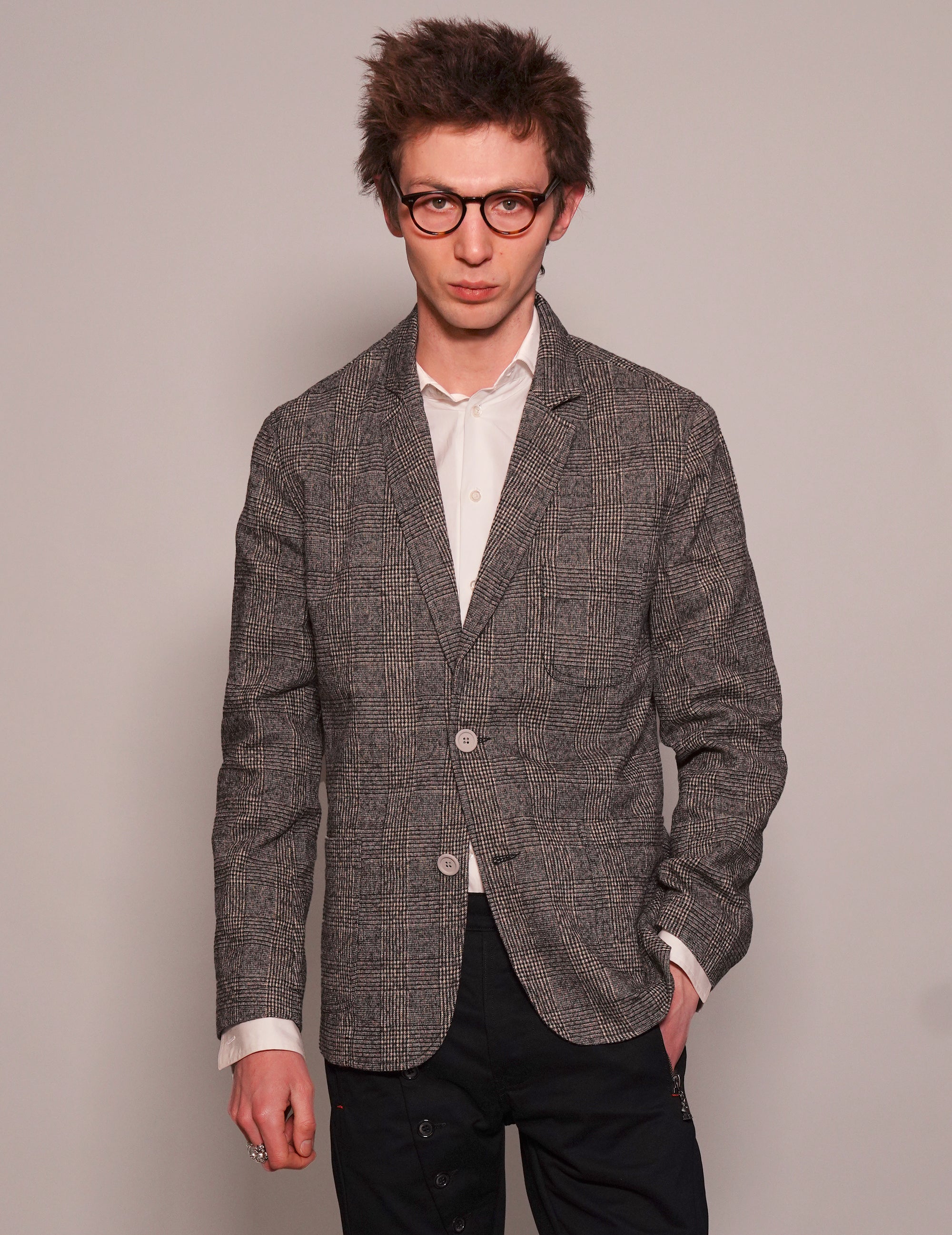 Kestin Hare Prince of Wales Wool Blazer