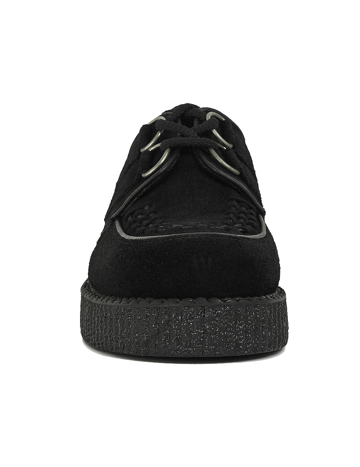 Underground Wulfrun Single Sole Creeper Shoes in Black Suede