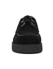 Underground Wulfrun Single Sole Creeper Shoes in Black Suede
