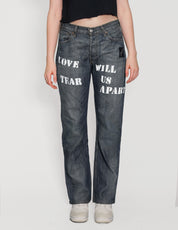 'Love Will Tear Us Apart' Jeans in Indigo
