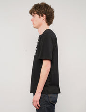 Underground Halfmoon Post Punk T-Shirt in Black