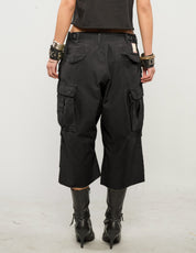 M51 Cropped Cargo Pants in Black
