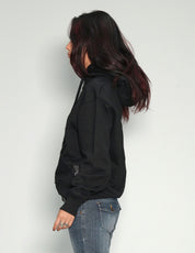 Women's Black Cotton Hoodie | Stuart Trevor
