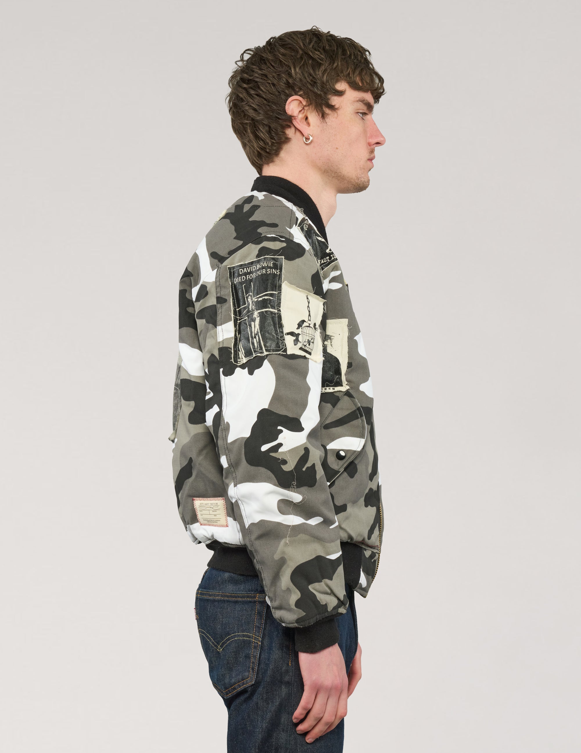 MA-1 Patched Bomber in Arctic Camo
