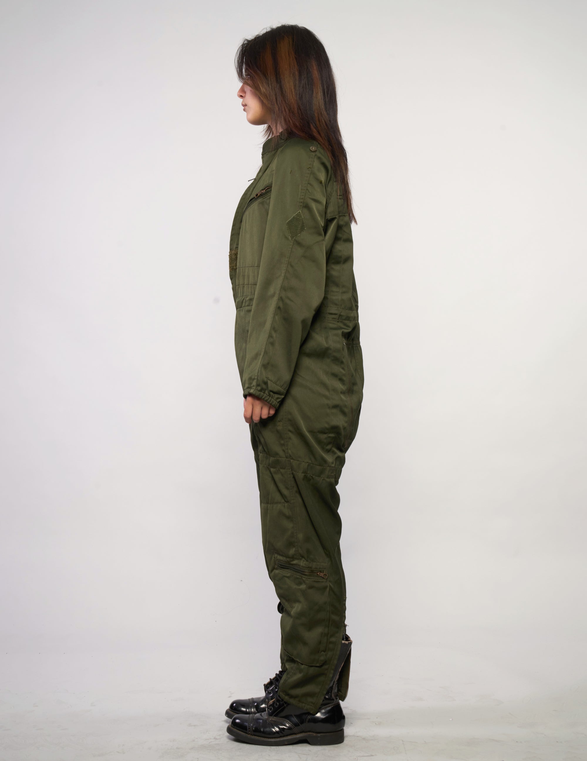 Vintage Luftwaffe Jumpsuit in Dark Olive