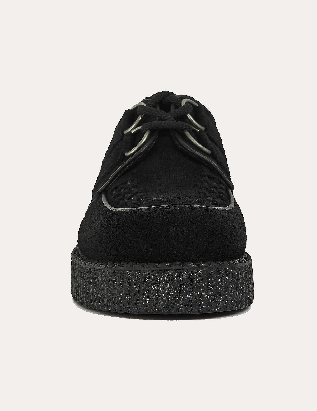 Underground Wulfrun Single Sole Creeper-Schuhe aus schwarzem Wildleder