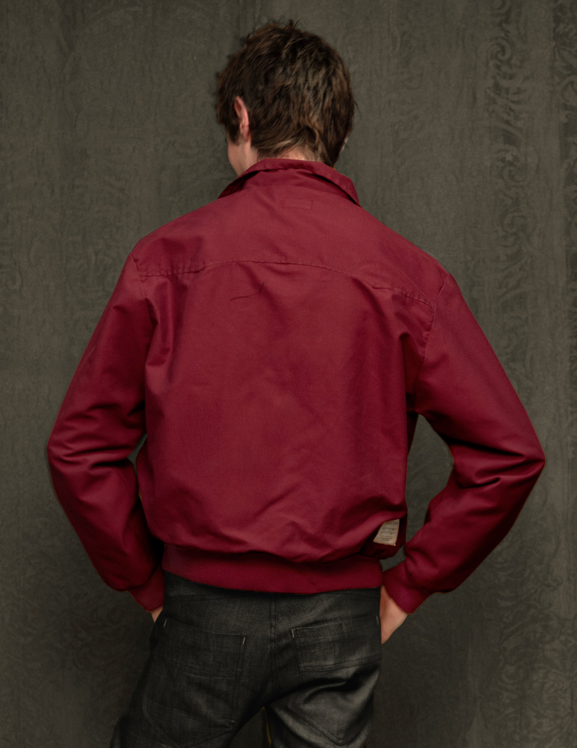 Classic Harrington Jacket in Burgundy
