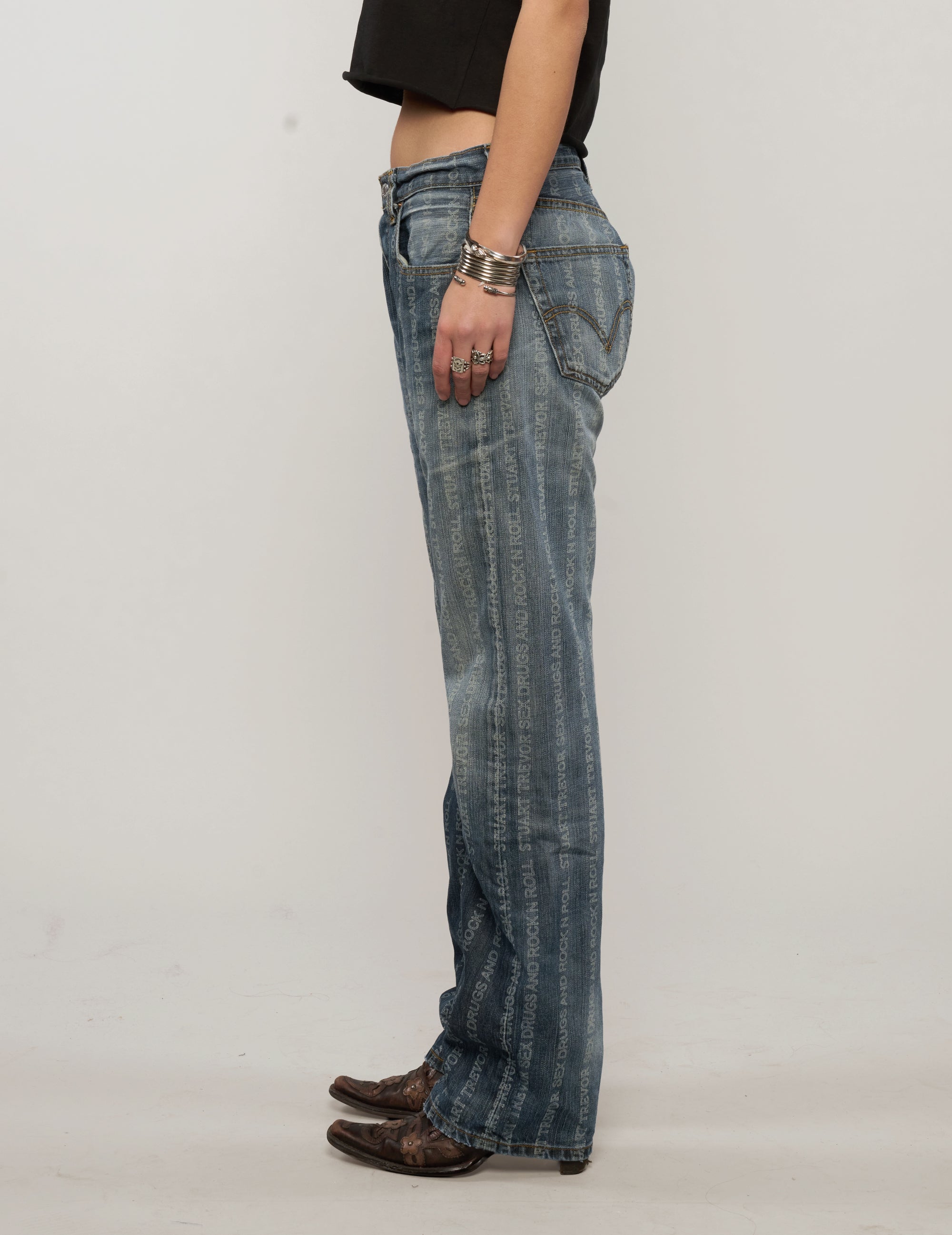 S'x Drugs and Rock N Roll Jeans