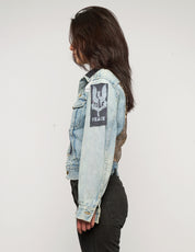 Vintage Patched Party Back Denim Jacket