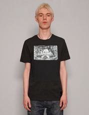 Men's Graphic T-Shirt with Anti Fast-Fashion Print in Black | Stuart Trevor