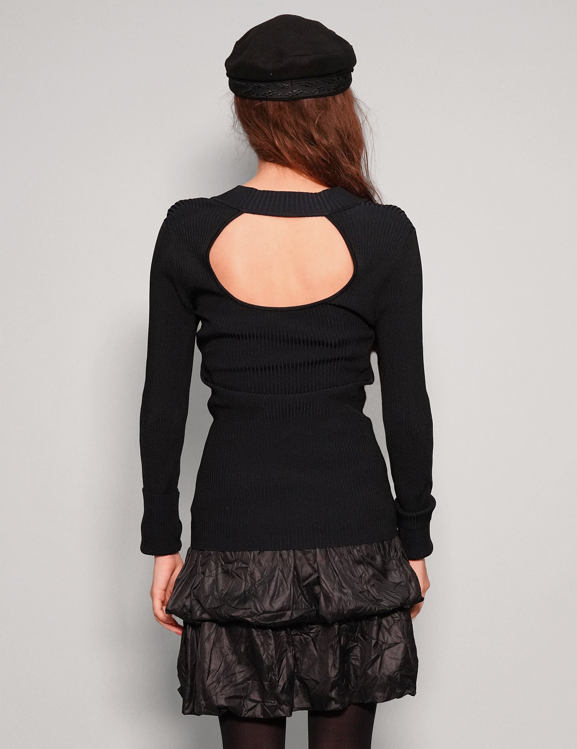 Women's Vintage Cut Out Longsleeve Top | Stuart Trevor