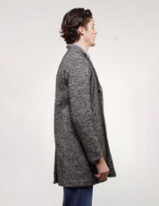 Kestin Hare Tweed Patched Frock Coat