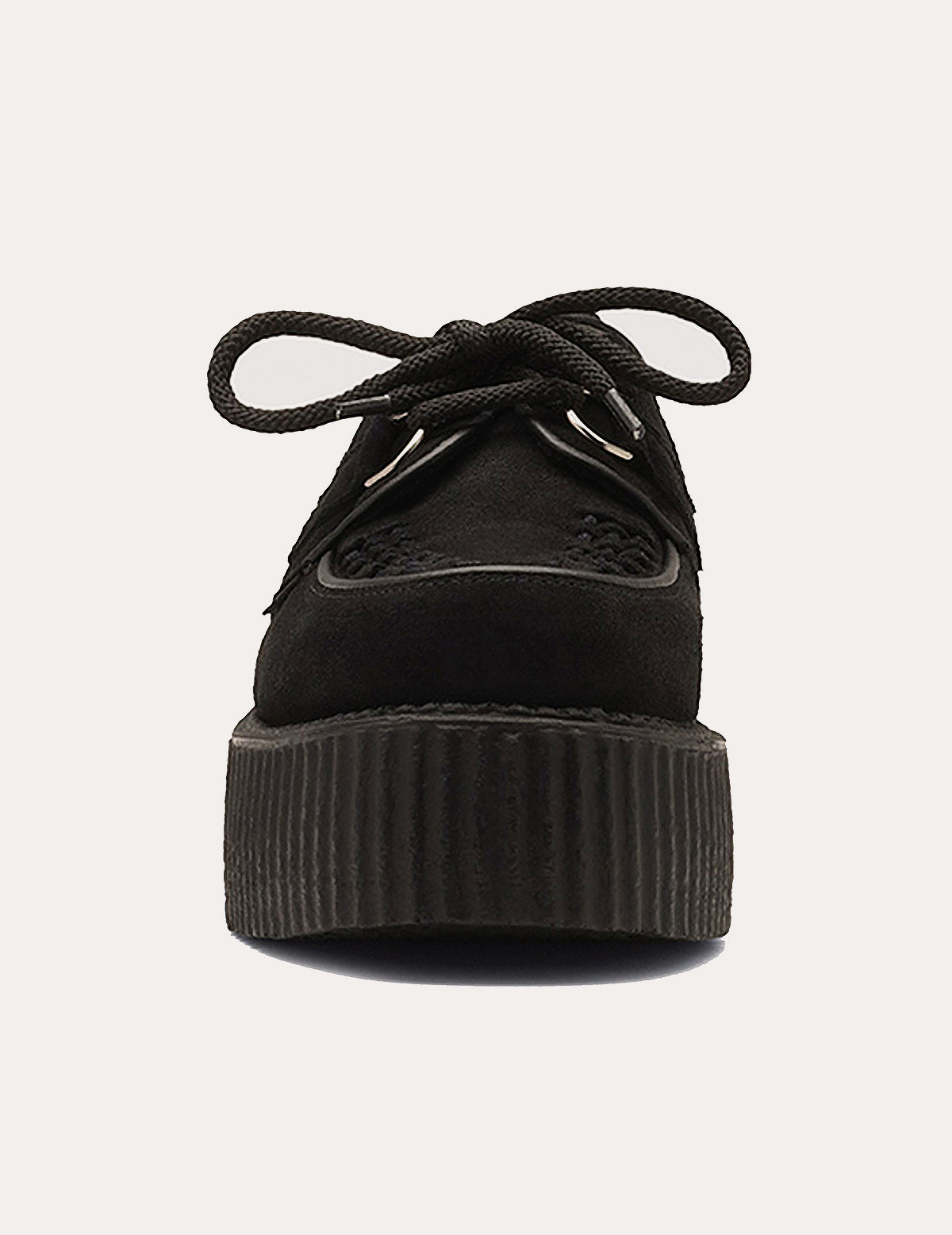 Underground Wulfrun Double Sole Creeper Shoes in Black Suede