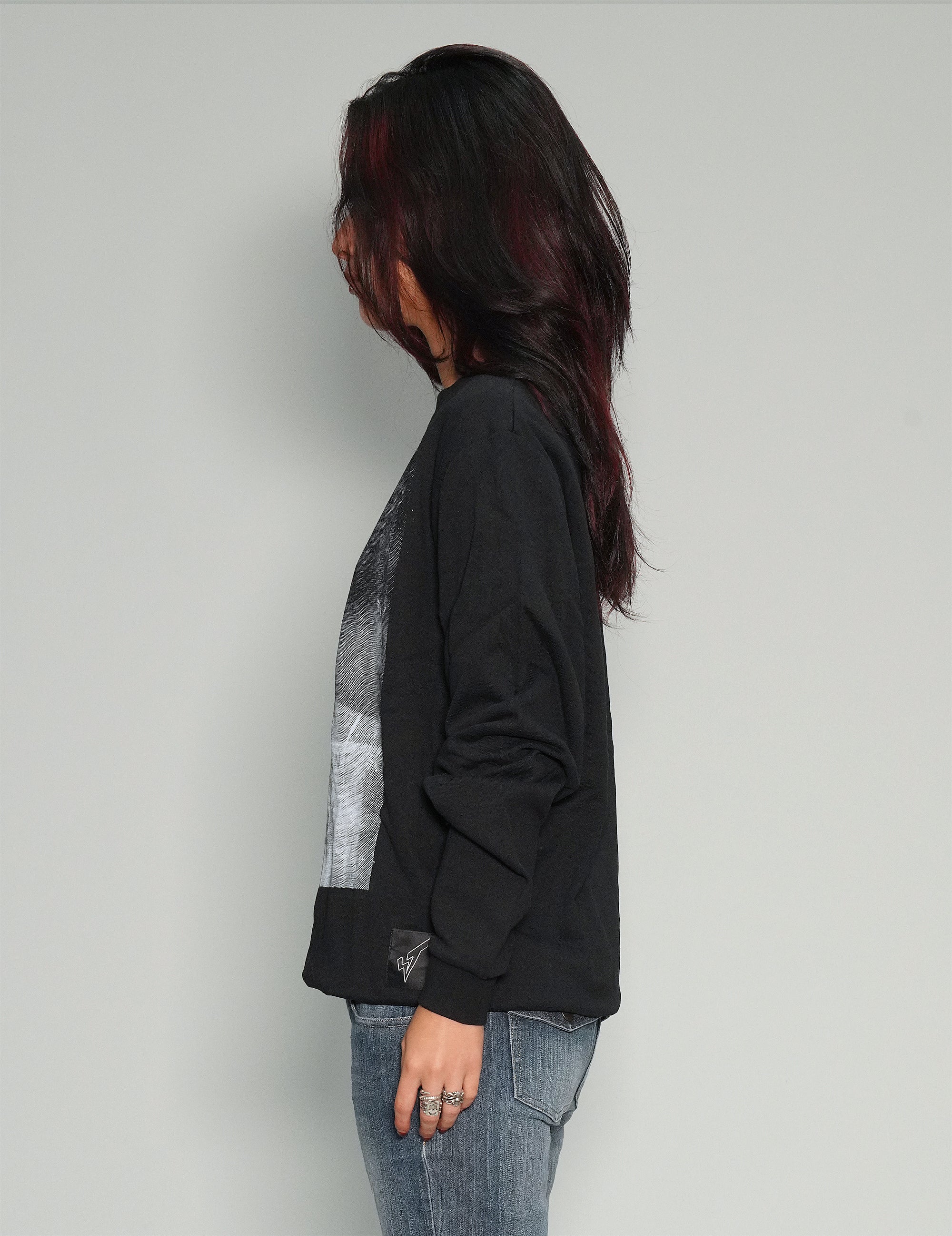 'Saint' Sweatshirt in Black
