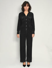 Party Back Jumpsuit in Black