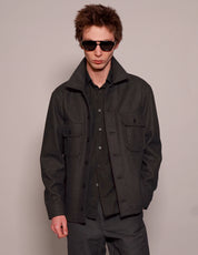 Cotton Workshirt in Dark Grey