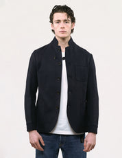 Vintage Oliver Spencer Wool Sports Blazer in Navy