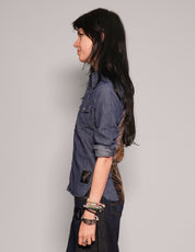 Party Back Shirt - Slim Fit - Gold Star Sequin
