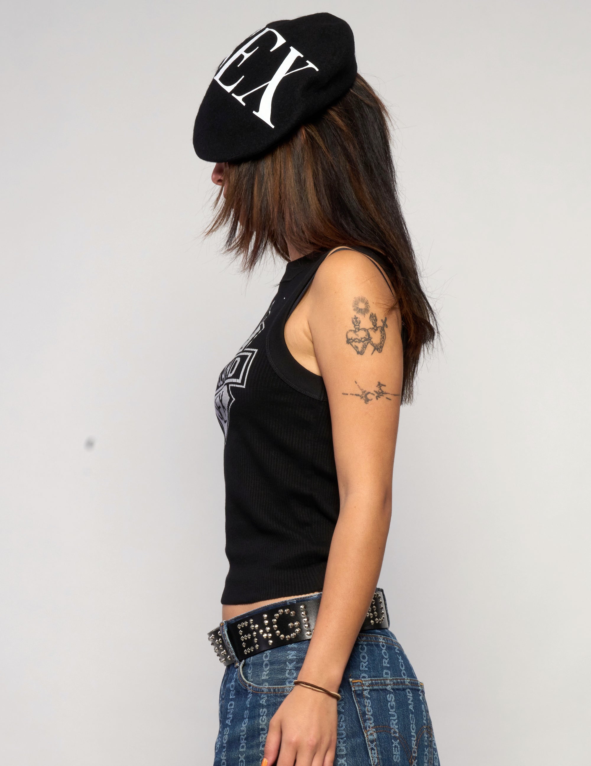 Pure S'x England Vest in Black