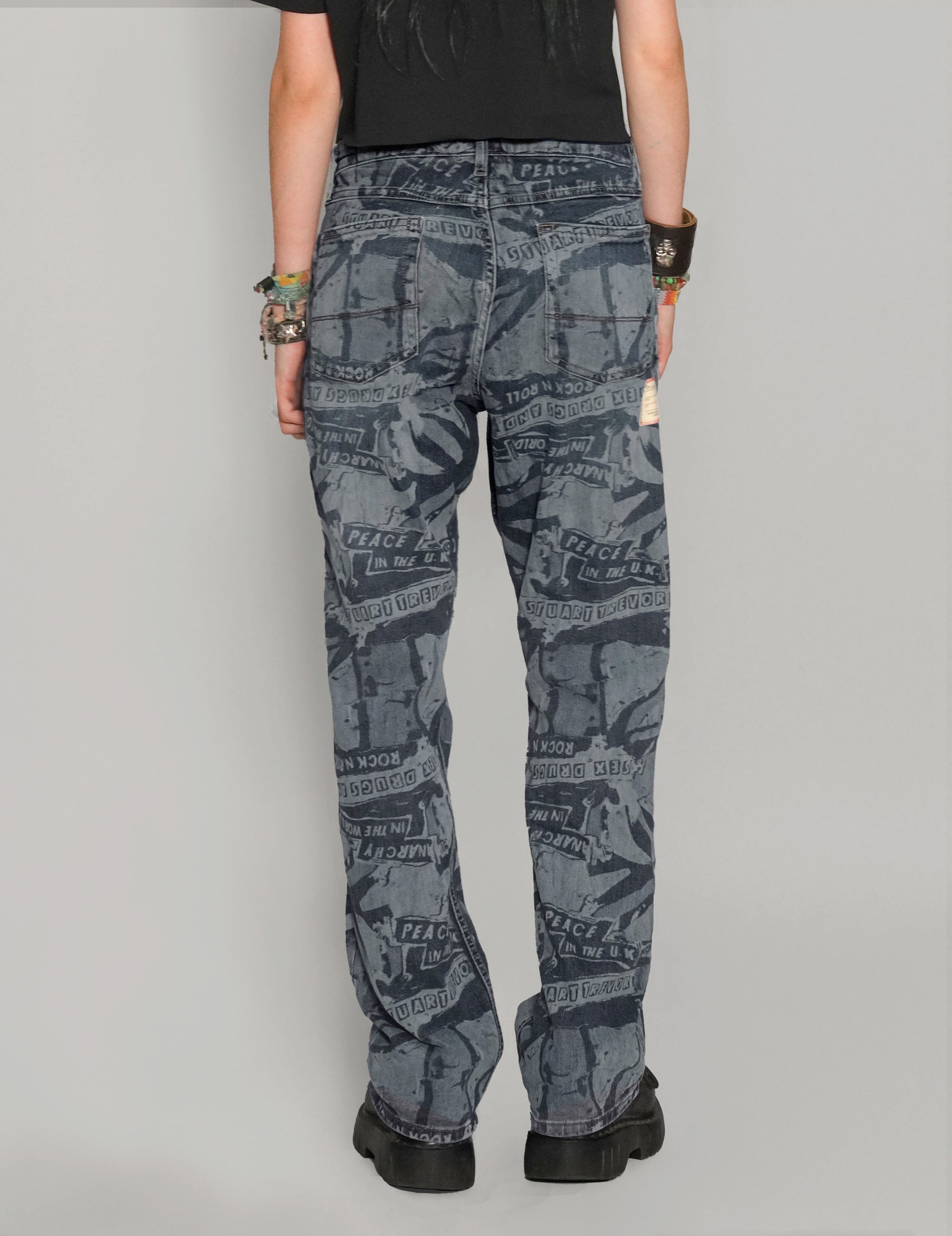 Women's Vintage Blue Jeans All Over Print | Stuart Trevor