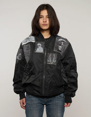 MA-1 Leichte Patched Bomberjacke in Navy