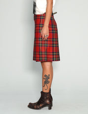 Vintage Red Tartan Scotland Kilt