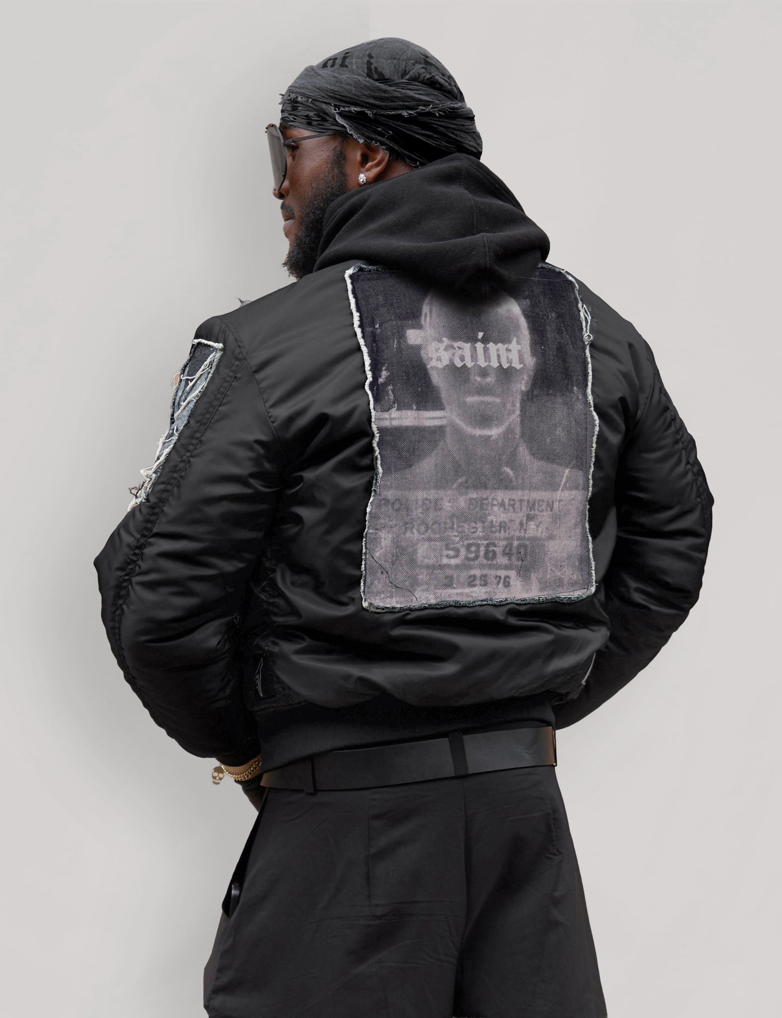 MA-1 Patched Bomber in Black