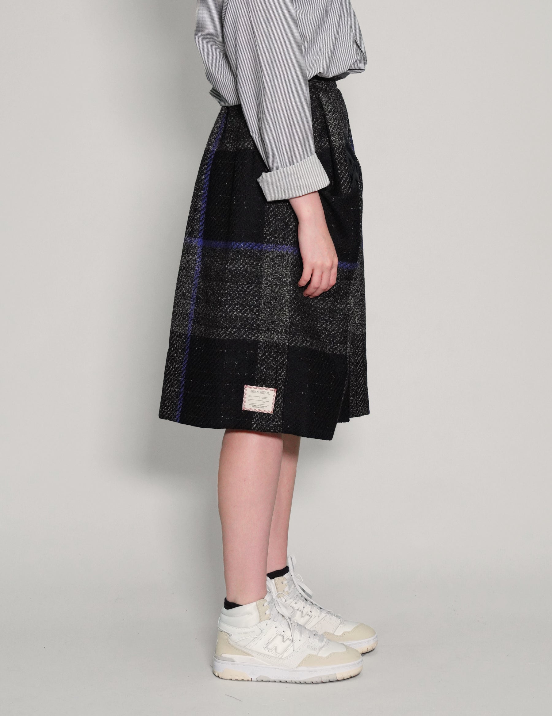 Tartan High-waisted Skirt