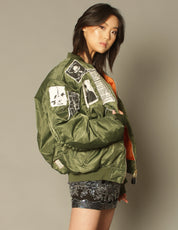 MA 1 Patched Bomber in Green