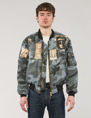 MA-1 Patched Bomber in Midnight Camo