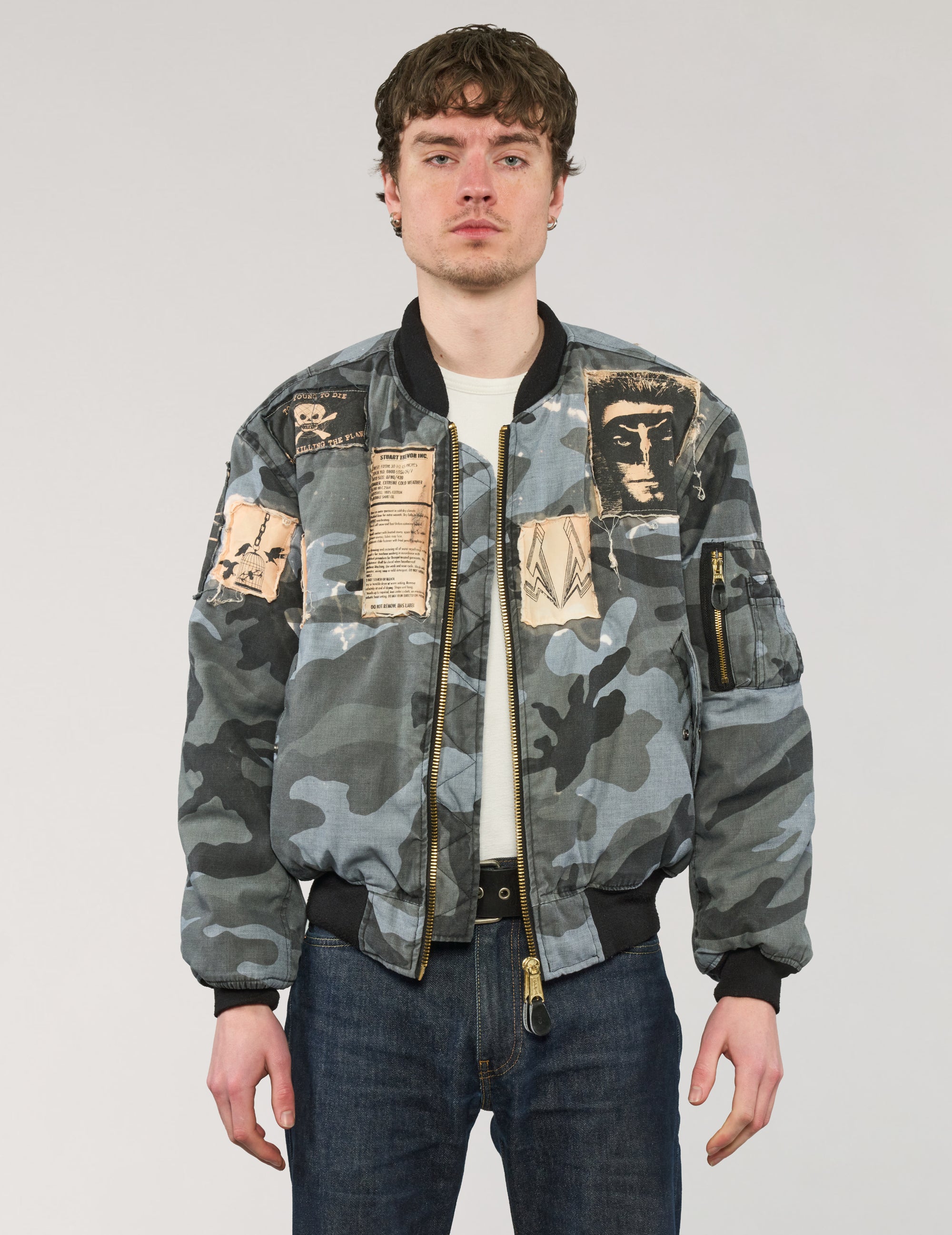 MA-1 Patched Bomber in Midnight Camo