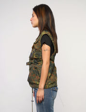 Veste sans manches tactique en camouflage Flecktarn