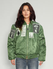 MA 1 Patched Bomber in Green