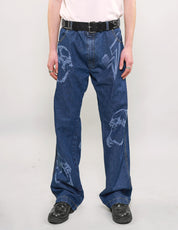 Laser Printed Prisoner Jeans