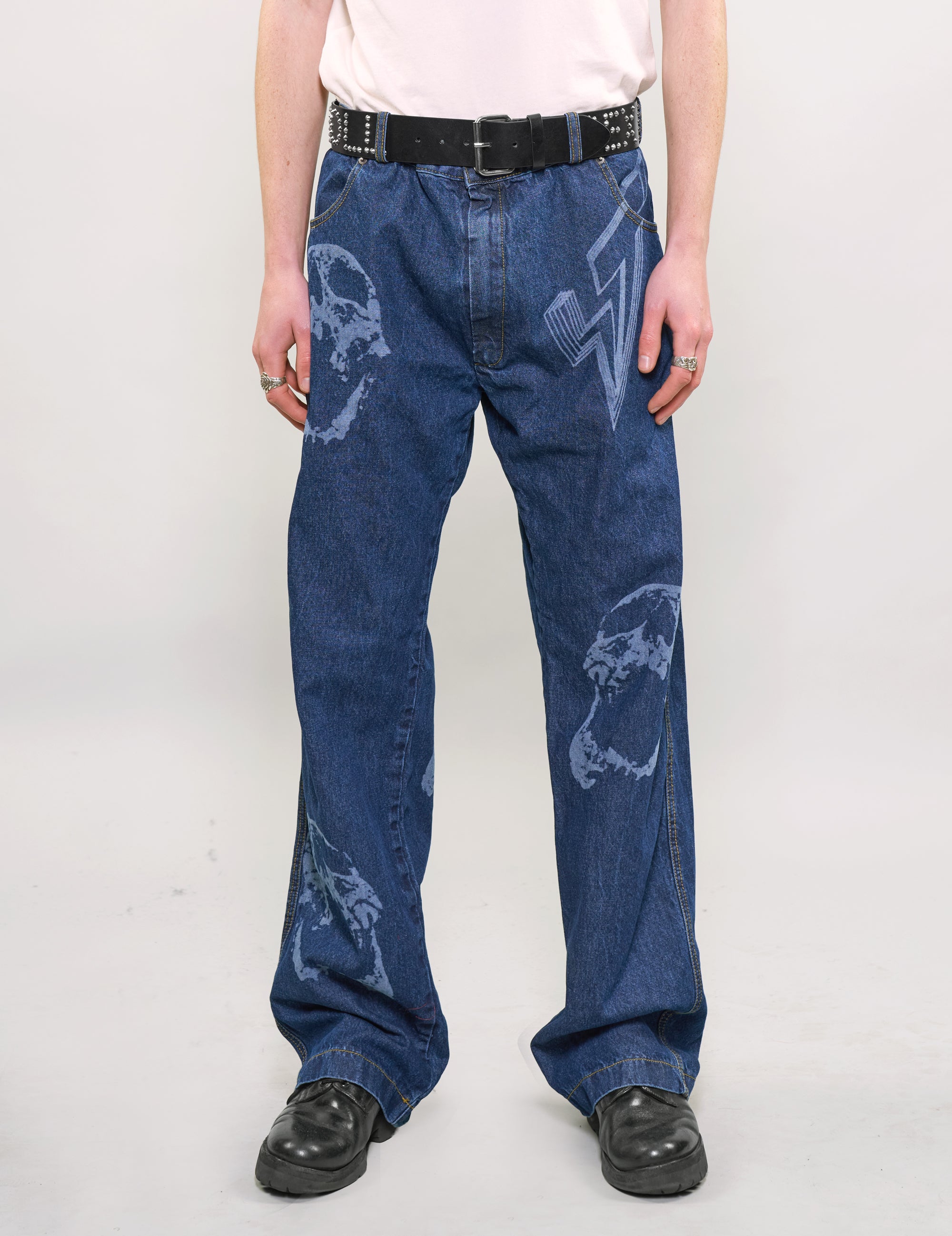Laser Printed Prisoner Jeans