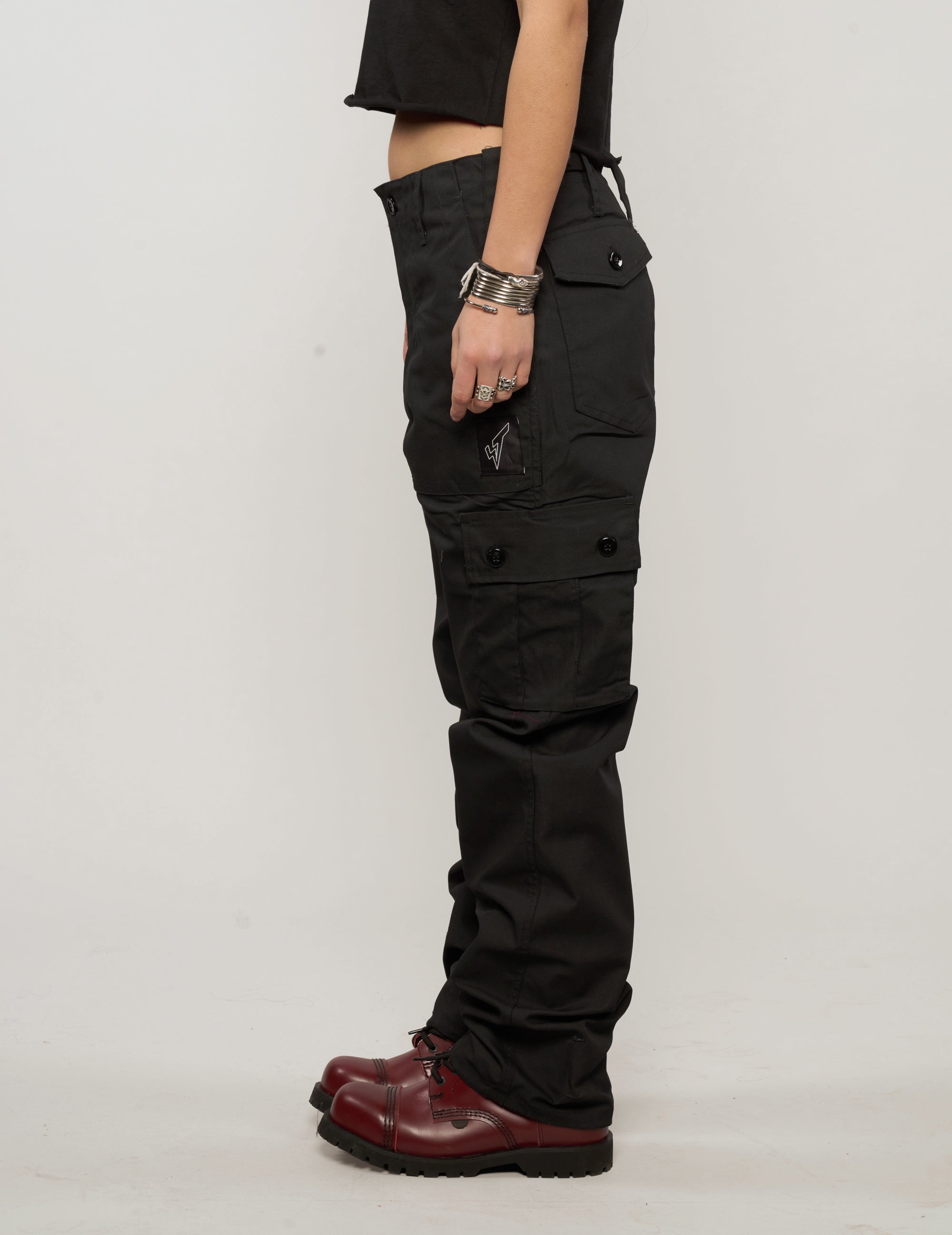Cargo Trousers in Black