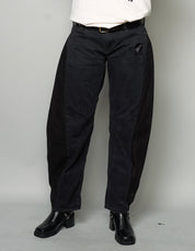 Barrel Fit Side Panel Jeans
