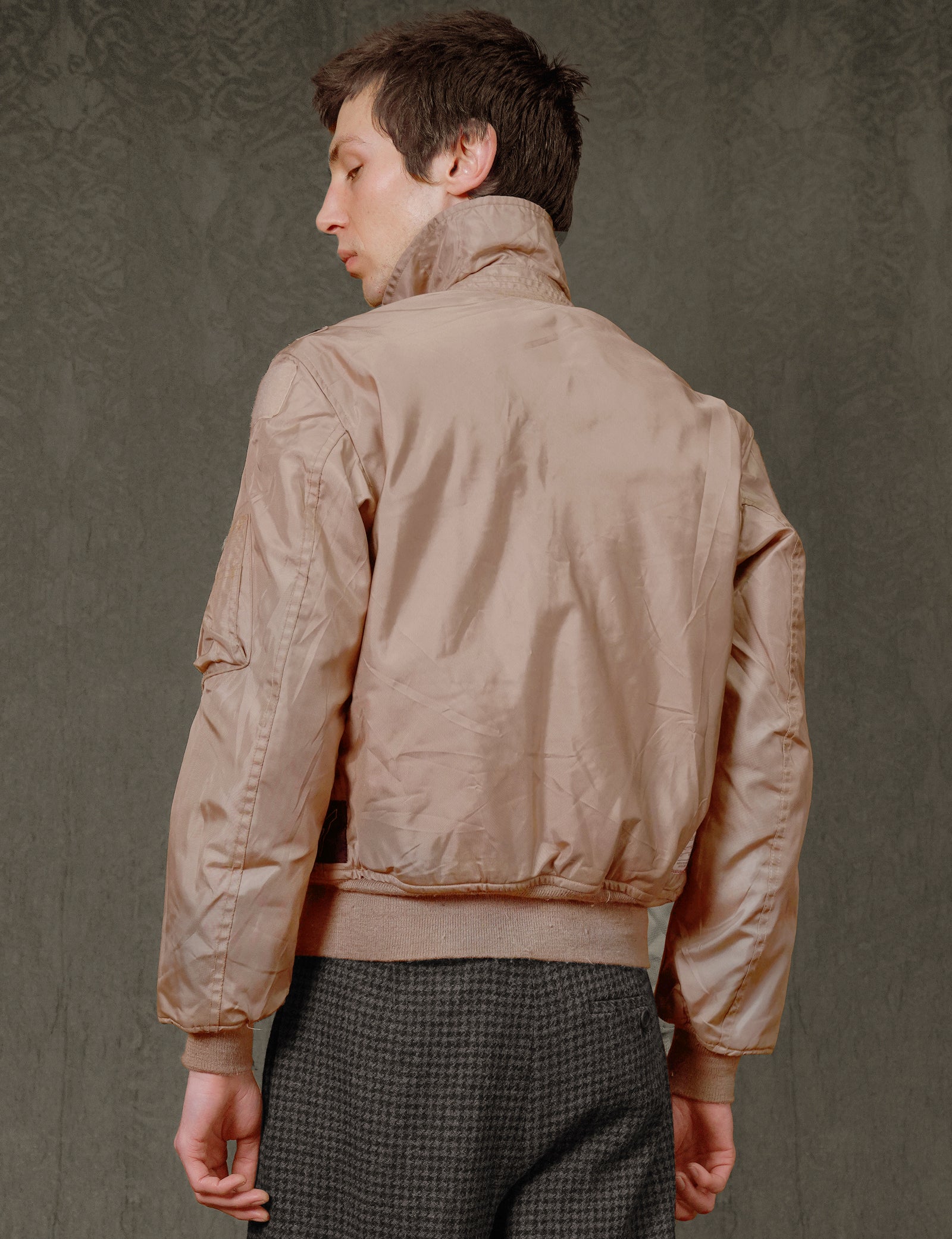 USAF Beige Flight Bomber Jacket