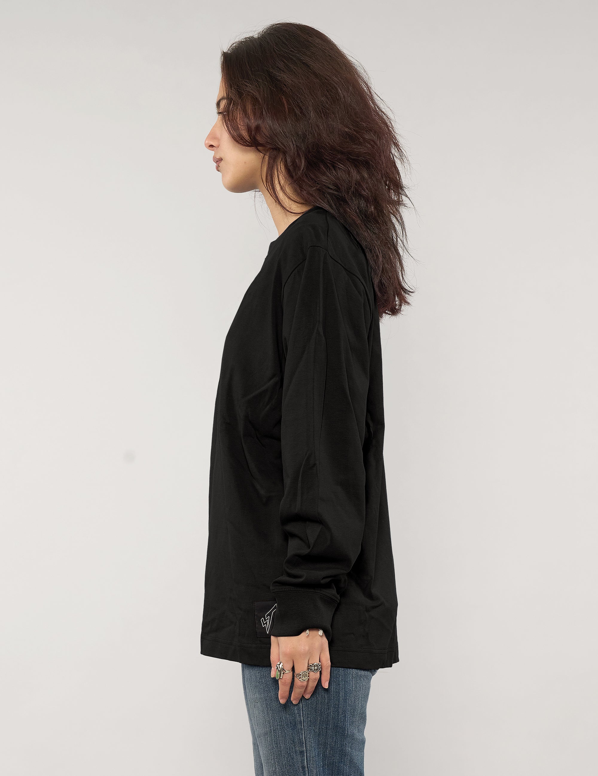 ST 'A Lad Insane' Long Sleeve Logo Tee in Black