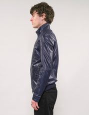 IMMORTAL Marineblaue Lederjacke