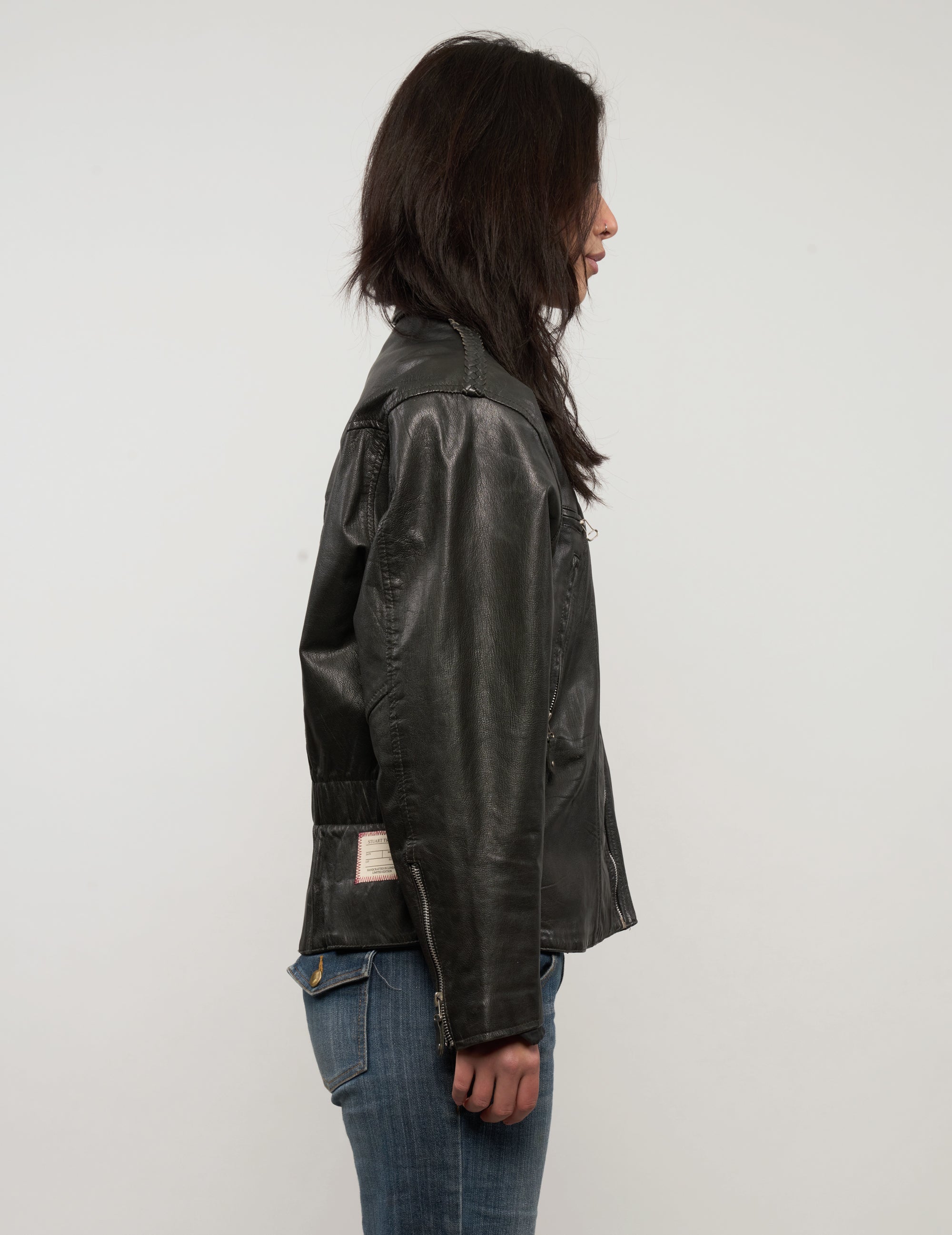 Vintage Leather Biker Jacket