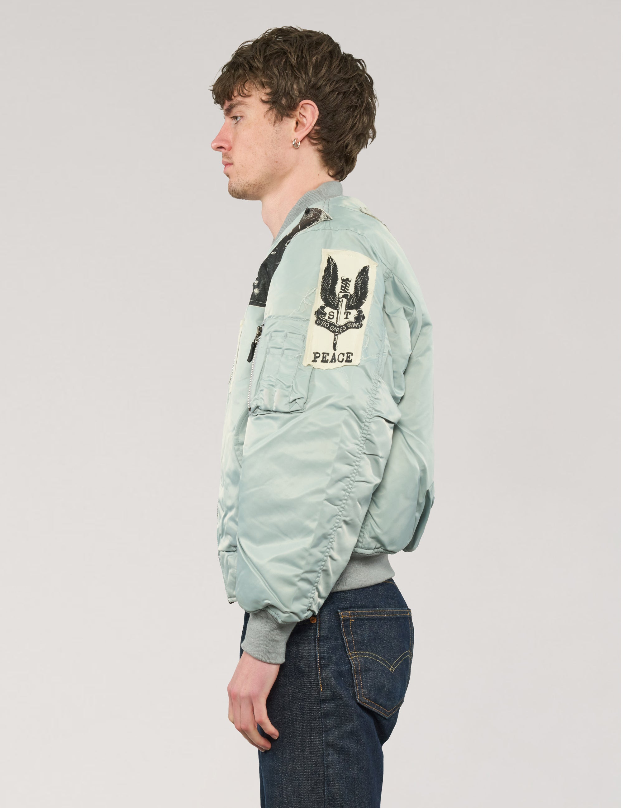 MA-1 Patched Bomber in Grey