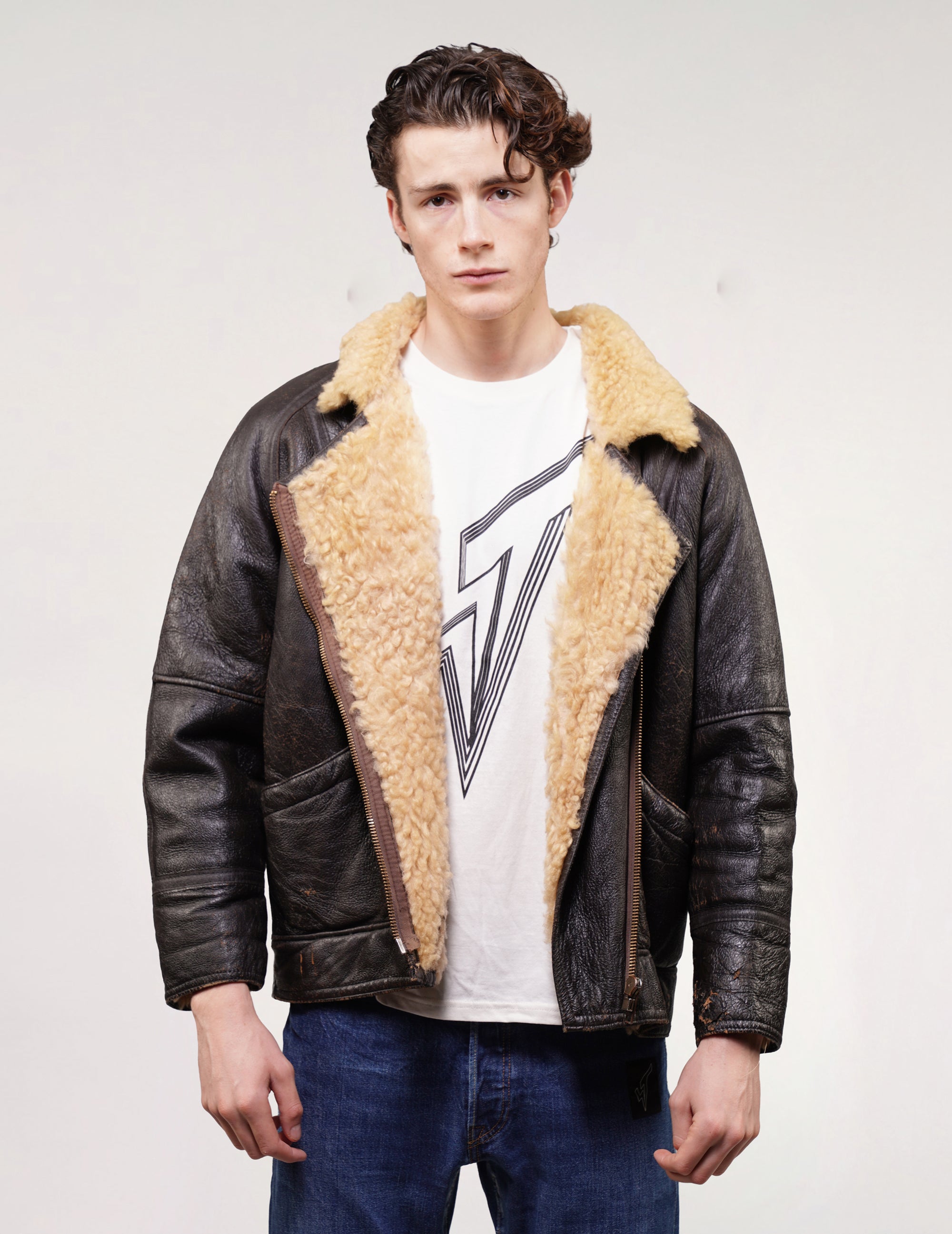 Vintage Milan Leatherwear Flying Jacket