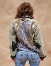 Embroidered Vietnamese Utility Partyback Jacket