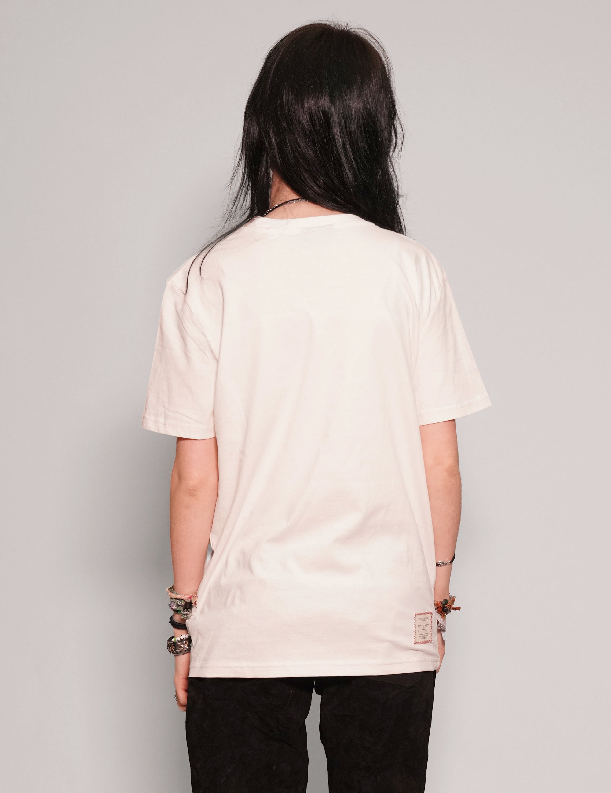 Women's Graphic T-Shirt with Jimi Hendrix Print in White | Stuart Trevor