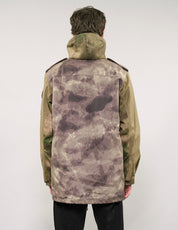 IMMORTAL Hooded Desert Parka in Khaki & Camo
