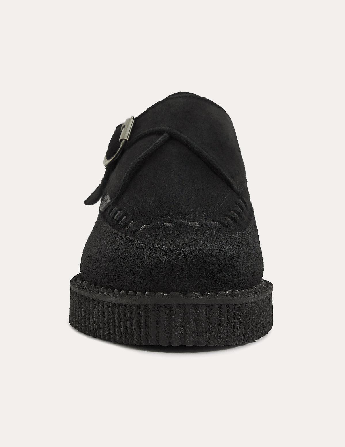 Underground Apollo Creeper Schuhe aus schwarzem und weißem Leder