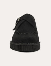 Underground Apollo Creeper Schuhe aus schwarzem und weißem Leder